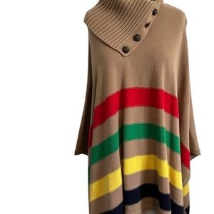 Ralph Lauren Multicolor Striped Poncho